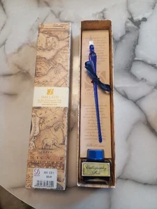 Kalligraphie - Set 2 Teilig Farbe Blau Marke Dallaiti Italy - Bild 1 von 4