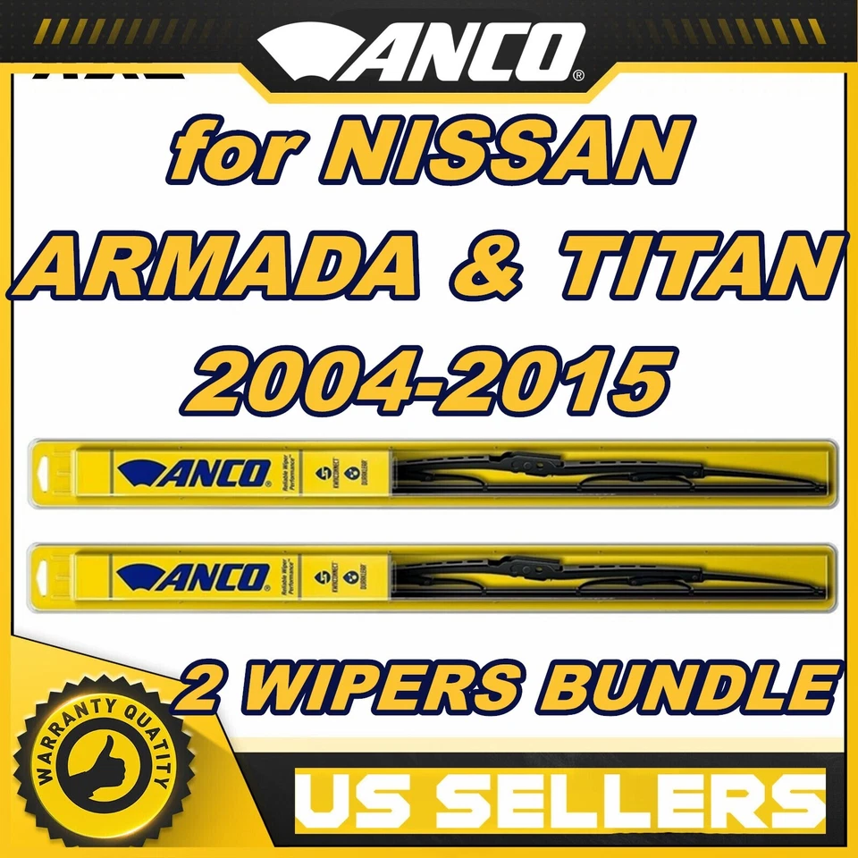 Juego de escobillas limpiaparabrisas para NISSAN ARMADA & TITAN 2004-2015 directo (par) Foto 1 de 4