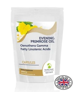 Evening Primrose GLA 1000mg 30/60/90/120/180/250/500/1000 Capsules UK Nutrition - Picture 1 of 12
