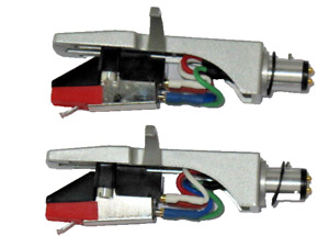 Audio Technica,Kam Etc Silver Headshells x 2 / Moving Magnetic Cartridge