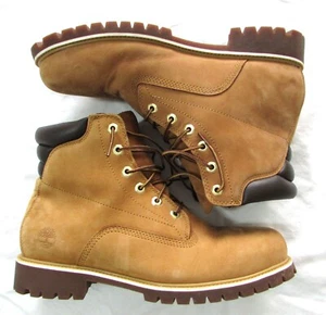 Men's Size 11 Timberland Classic Nubuck Brown Lace-up Waterproof Boots 37578 - Picture 1 of 15