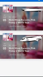 3xNick Minaj Konzerttickets (Nur alle drei zusammen) - Bild 1 von 1