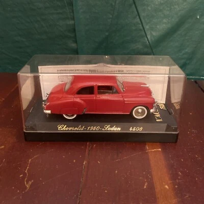 Solido #4508 1950 Chevrolet Sedan Red In Case Collectible Car Made In France - Image 1 of 4