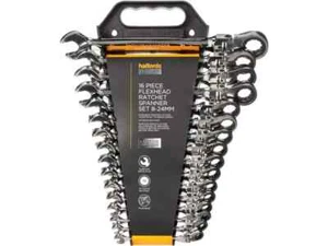 Halfords Advanced 16pc Flex Ratchet Spanner Set - Picture 1 of 4