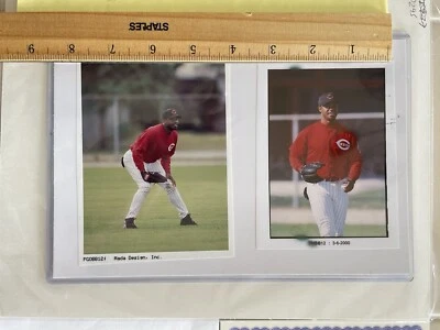 Griffey Jr 2000 Finest Vault 1/1 Front & Back Photos & 2-Match Final Slides Lot - Image 1 of 4