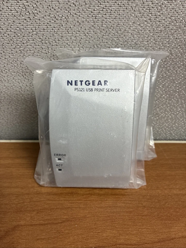 NETGEAR PS121 USB MINI PRINT SERVER - NEW - WITHOUT OEM POWER CORD AC ADAPTER - Image 1 of 4