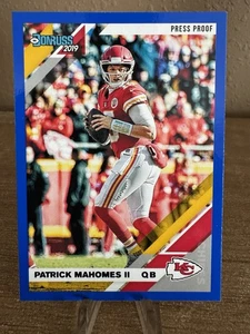 2019 Panini Donruss Patrick Mahomes II #1 Press Proof Blue - Bild 1 von 2