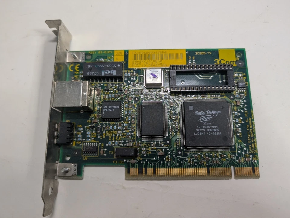 3Com 3C905-TX “EtherLink XL” PCI 10/100 Ethernet Adap - Image 1 of 2