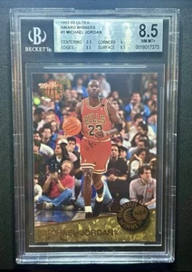 Michael Jordan #1 Fleer Ultra Award Winners 1992-93 - Salón de la fama Chicago Bulls BGS 8,5 - Imagen 1 de 2