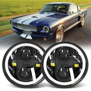 For 1958-1974 Cadillac DeVille 2PCS 5-3/4 5.75" LED Headlights High Low Beam DOT - Bild 1 von 7