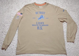 Nike Detroit Lions Shirt Herren XXL Salute to Service Biege Langarm Drifit NFL - Bild 1 von 12