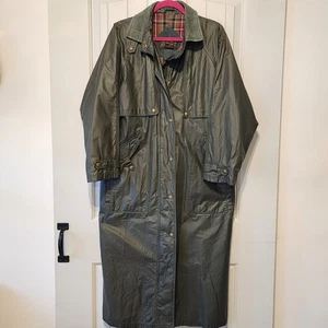 Abrigo Eddie Bauer De Colección Años 80 90 Para Mujer M Lluvia Trinchera Pana Cuello Forrado a Cuadros - Imagen 1 de 7
