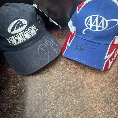 SIGNED New MARK MARTIN #6 AAA NASCAR HAT DANNY O'QUINN JACK ROUSH RACING PIT CAP - Image 1 of 4