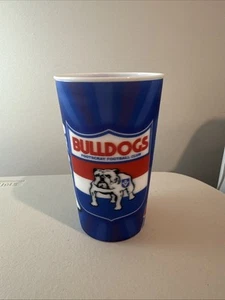 AFL Bulldogs Footscray Football Club Plastic Tumbler Drink Cup Official Product - Picture 1 of 4