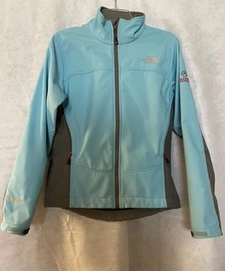 The North Face Summit Series Jacket Womens Sz L Full Zip Windstopper blue gray - Picture 1 of 14