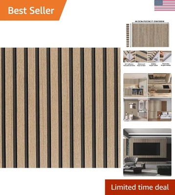 Paneles de pared rústicos de madera marrón pelar listones y pegar - Fácil instalación 17,5"x300" Foto 1 de 4