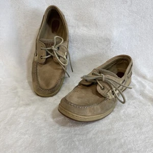 Sperry Top Slider Tan Leather Boat Shoes Men’s Size 10 - Picture 1 of 12