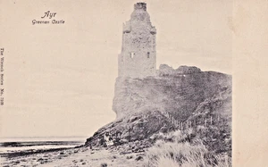 FTL Pre 1919 Postcard, Greenan Castle, Ayr - Picture 1 of 1