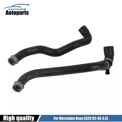 2Pcs Radiator Coolant Hose Upper & Lower Fits 2003-05 Mercedes Benz E320 3.2L - Image 1 of 4