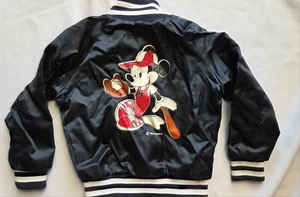 Bomber vintage anni 80 90 Walt Disney Topolino linea gesso raso giacca bambini ⚾️ 4 - Foto 1 di 10