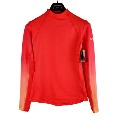 Camisa Nike Mujer Mediana Pro Hipercálida Entrenamiento Coral Melocotón 803132-850 Atlética Foto 1 de 4
