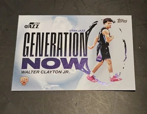 2025-26 Topps Walter Clayton Jr RC Generation Now Rookie #GN-18 Jazz - Picture 1 of 3