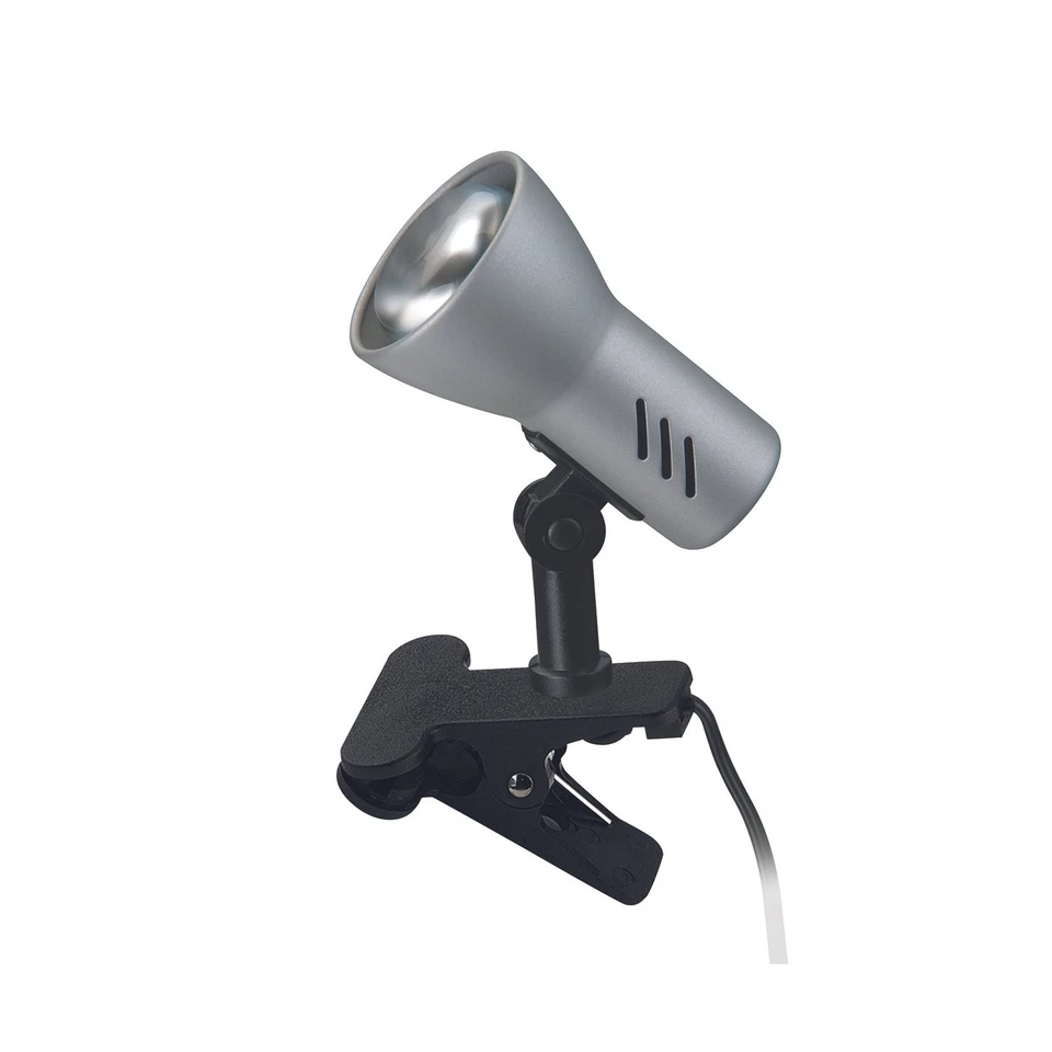 Lampada Da Tavolo Nordico Lock Metallo Argento 1 Luce E14 - Immagine 1 di 1