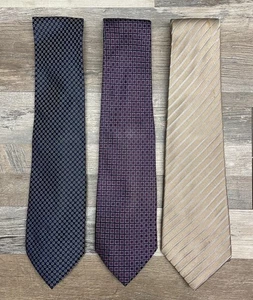 Donald J. Trump Signature Collection Silk Tie Lot of 3 - With Stains As Is Cond. - Picture 1 of 10