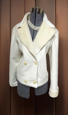 Chaqueta Ralph Lauren Talla L O 14 Doble Pecho Imitación Piel Gamuza Súper Suave Foto 1 de 4