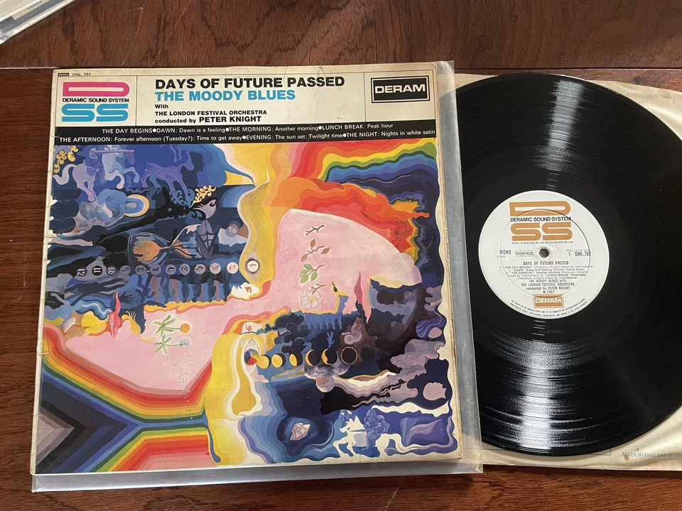 THE MOODY BLUES - DAYS OF FUTURE PASSED LP VINYL Early UK Mono Deram DML 707 - Photo 1/4