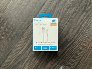 Anker 3' Braided Lightnin to USB-A Charging Cable - White - Picture 1 of 1