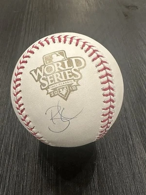 Brian Wilson Signed Autographed 2010 World Series Baseball MLB Authentication - Image 1 of 2