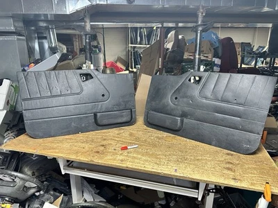 1989-1998 GEO TRACKER SUZUKI SIDEKICK 2 DR. BLACK DOOR PANELS (SCUFFS) - Image 1 of 4