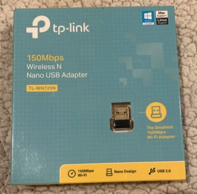 TP-Link TL-WN725N (US) Ver 3.8 150Mbps Wireless N USB Adapter - Open Box - Image 1 of 4