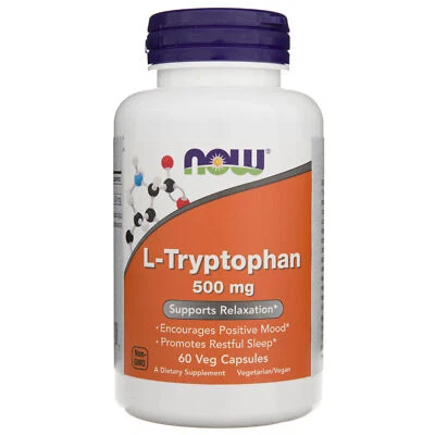 Now Foods L-Triptofano 500 mg, 60 capsule