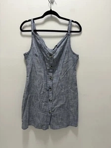 Cotton On Chambray Button Tank Dress Size Medium - Picture 1 of 8