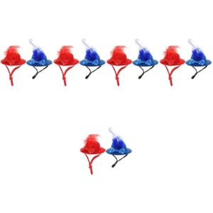 5 Pack Verstellbarer Mini-Hut Elastischer Kinnriemen Hunde-Propeller-Hut Kappen - Bild 1 von 12