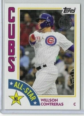 2019 Topps "84 Topps" #84AS-WC Willson Contreras Chicago Cubs - Image 1 of 2