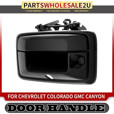 Puerta trasera manija imprimada negra con cerradura para Chevy Colorado GMC Canyon 2015-2020 Foto 1 de 4