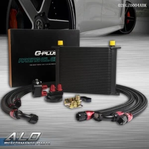 30 Row AN10 Universal Aluminum Engine Oil Cooler + Filter Relocation Kit - Picture 1 of 9