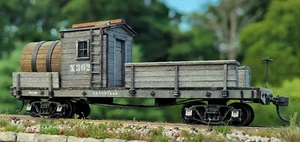 36' WATER & TOOL CAR HO Model Railroad Rolling Stock Unptd Laser Wood KIT CWWTCH - Picture 1 of 4