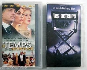 2 CASSETTES VHS DE LE TEMPS RETROUVÉ ET LES ACTEURS - Imagen 1 de 3