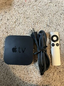 Apple TV 2nd Generation A1378 Streaming Media Player W/ Remote & Power Tested - Picture 1 of 3