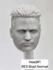3d Printed RE3 BRAD VICKERS HEAD#1 6" 1:12 Classified/Legends SCALE - Picture 1 of 2