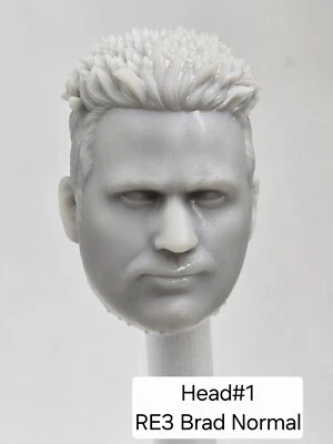 3D-печатная голова RE3 BRAD VICKERS #1 6 дюймов 1:12 классифицированная/легенды МАСШТАБ  - Изображение 1 из 2