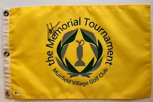 Sergio Garcia signed Memorial Flag beckett coa pga golf liv ryder cup - Picture 1 of 12