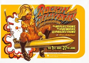 ROCKIN JELLY BEAN - FIRST ART SHOW 2004 JAPAN @ BAPE GALLERY - SILKSCREEN POSTER - Picture 1 of 4