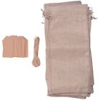 12 Pieces Burlap Wine Bags  Wine Bottle Bags with Drawstrings Reusable2266