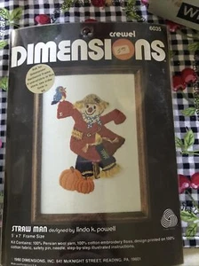 Vintage 1980 Crewel Dimensions Stickpackung STROHMANN Kürbisse Herbst #6035 - Bild 1 von 4