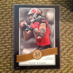 MIKE EVANS #33 Buccaneers TxA&M 10/10 made 5x7 Gold 2015 Topps Museum Collection - Picture 1 of 1